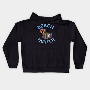 Metal detecting beach Hunter Kids Hoodie